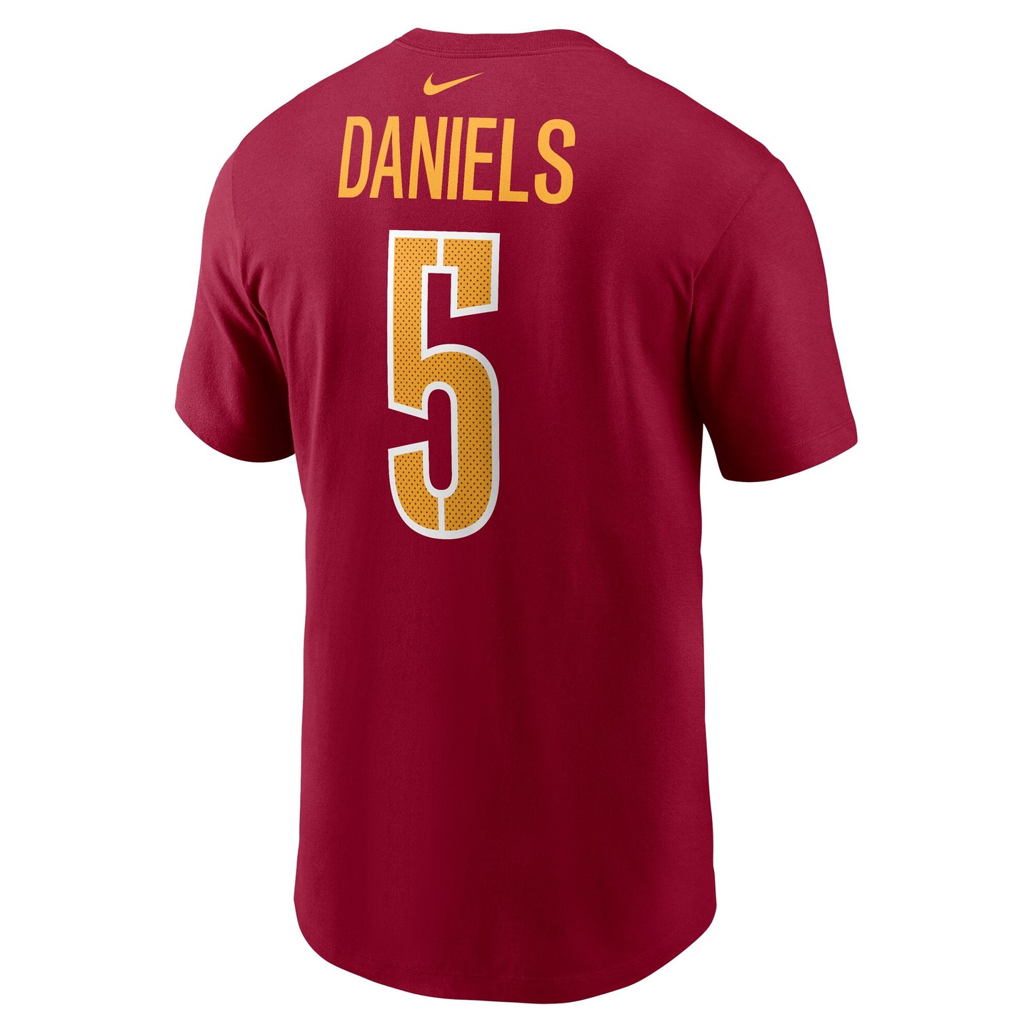 Youth Jayden Daniels Washington Commanders Nike Burgundy FUSE Name and Number Tee