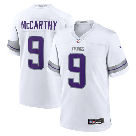 Youth Minnesota Vikings J.J. McCarthy Nike White Alternate Game Player Jersey