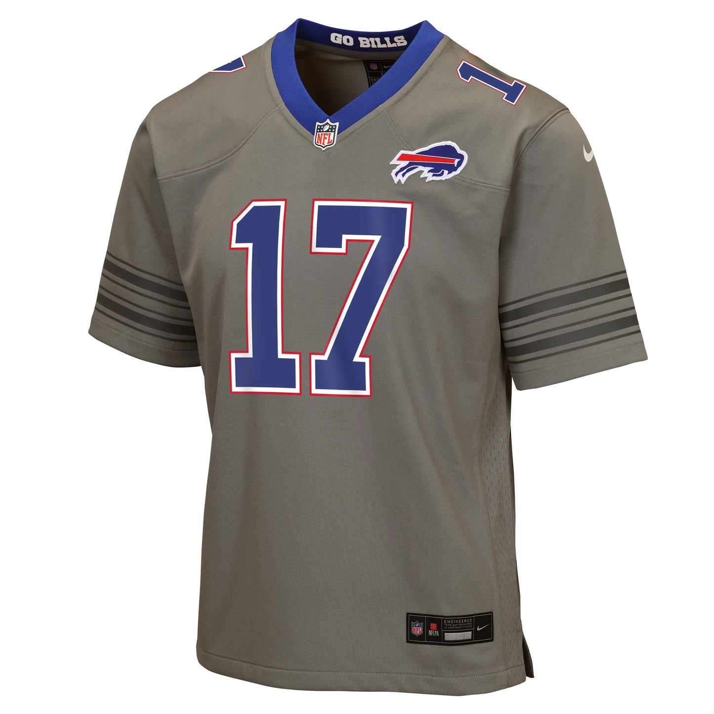 Youth Buffalo Bills Josh Allen Nike Gray Nickel City Game Jersey