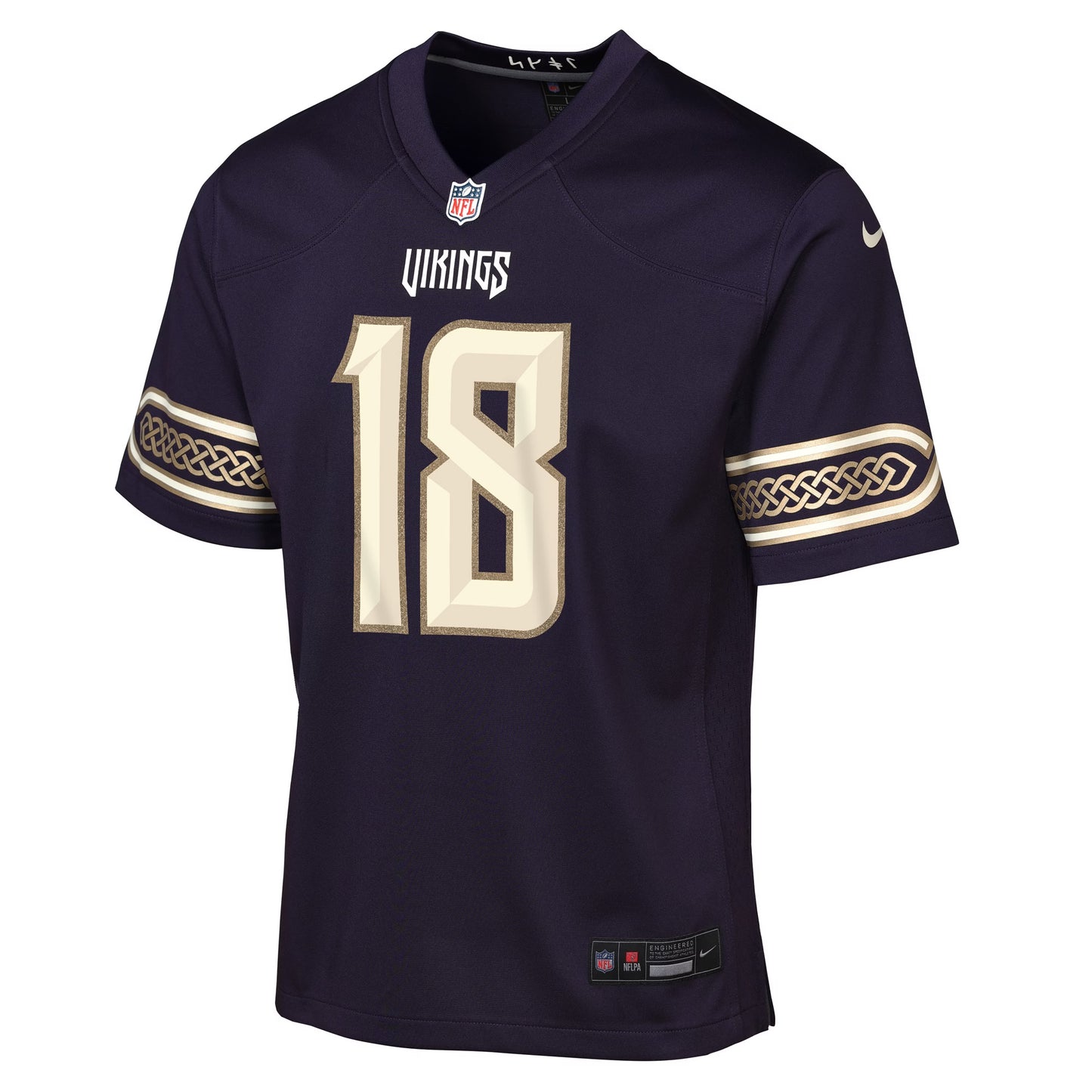 Youth Justin Jefferson Minnesota Vikings Purple 2026 Rivalries Collection Nike Game Jersey