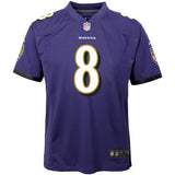 Youth Baltimore Ravens Lamar Jackson Nike Purple Game Jersey - Pro Jersey Sports