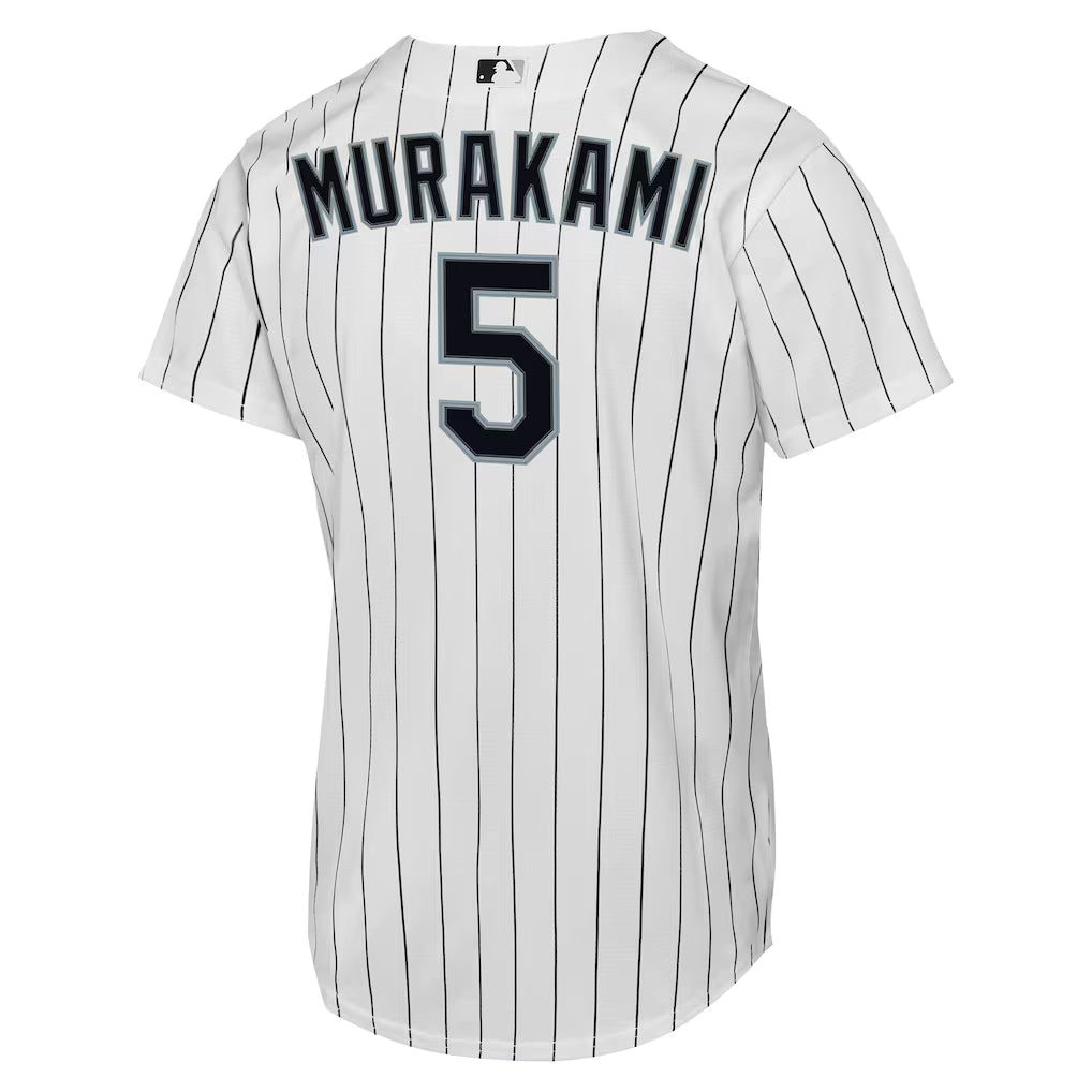 Youth Munetaka Murakami Chicago White Sox MLB Branded White Home Replica Jersey