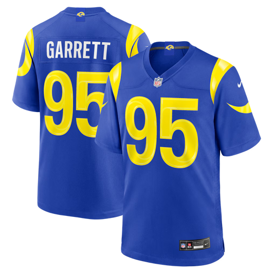 Youth Los Angeles Rams Myles Garrett Nike Royal Blue #95 Game Jersey