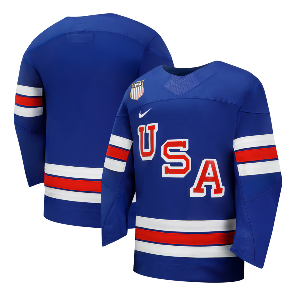 Youth Team USA Hockey Nike Blue Replica Jersey
