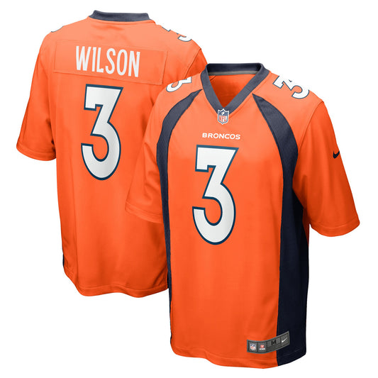 Youth Denver Broncos Russell Wilson Nike Orange Game Jersey