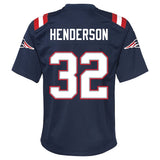 Youth Treveyon Henderson New England Patriots Nike Navy Game Jersey - Pro Jersey Sports