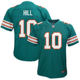 Youth Nike Tyreek Hill Throwback Dark Aqua Miami Dolphins Game Jersey - Pro Jersey Sports