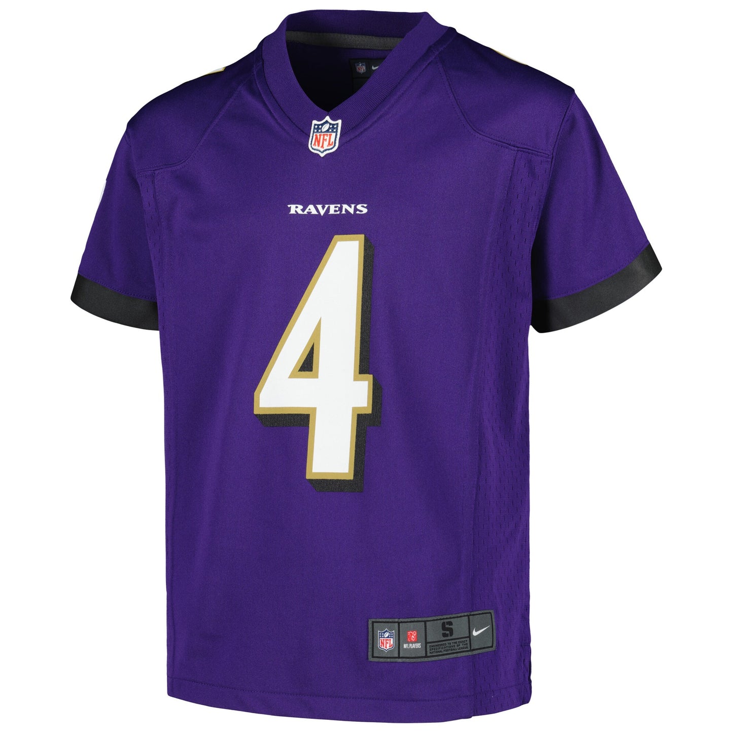 Youth Zay Flowers Baltimore Ravens NIKE Purple Game Replica Jersey