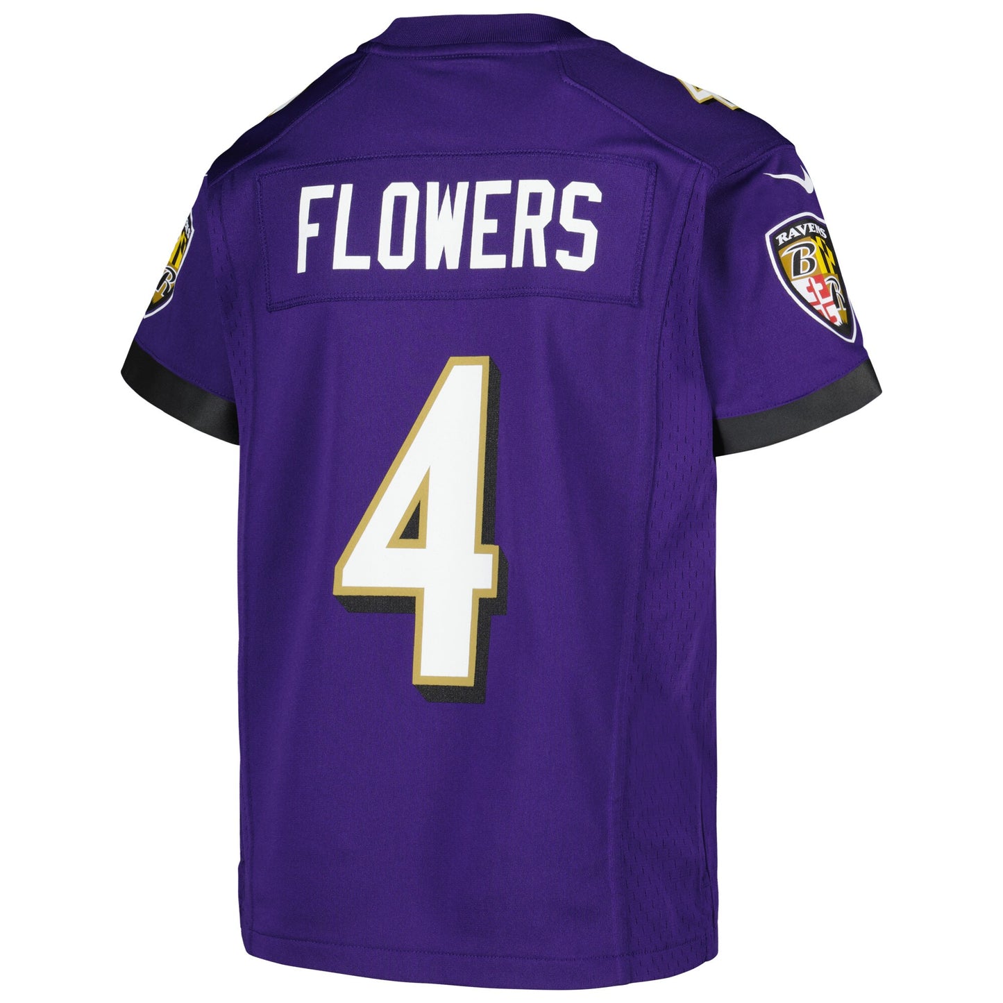 Youth Zay Flowers Baltimore Ravens NIKE Purple Game Replica Jersey