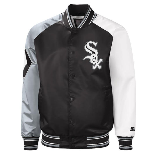 Men's Chicago White Sox The Reliever Starter Varsity Satin Jacket