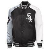 Men's Chicago White Sox The Reliever Starter Varsity Satin Jacket - Pro Jersey Sports
