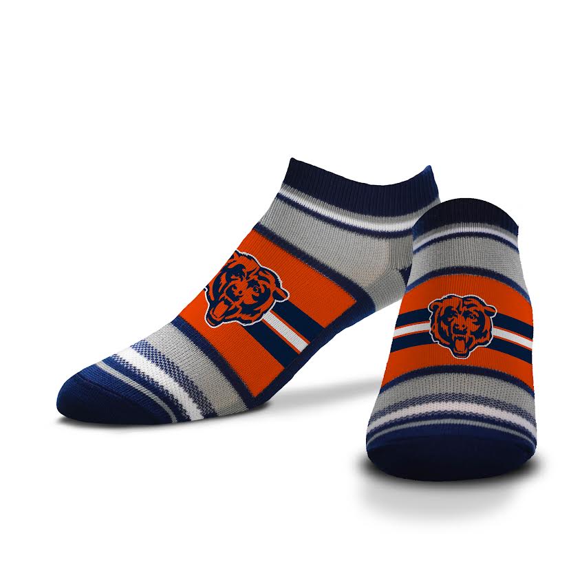 Chicago Bears For Bare Feet NFL Marquis Addition Streak Socks