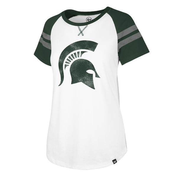 Michigan State Spartans '47 NCAA Women's Fly Out Raglan T-Shirt