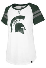 Michigan State Spartans '47 NCAA Women's Fly Out Raglan T-Shirt - Pro Jersey Sports