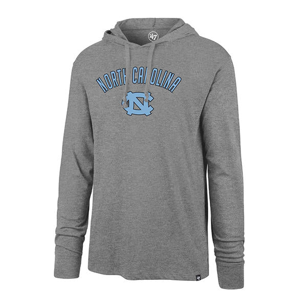 Mens North Carolina Tarheels '47 NCAA Focus Club Hood Long Sleeve T-Shirt
