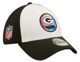 Men's Green Bay Packers New Era Crucial Catch 2022 NFL Coaches Sideline White/Black 39THIRTY Flex Hat - Pro Jersey Sports