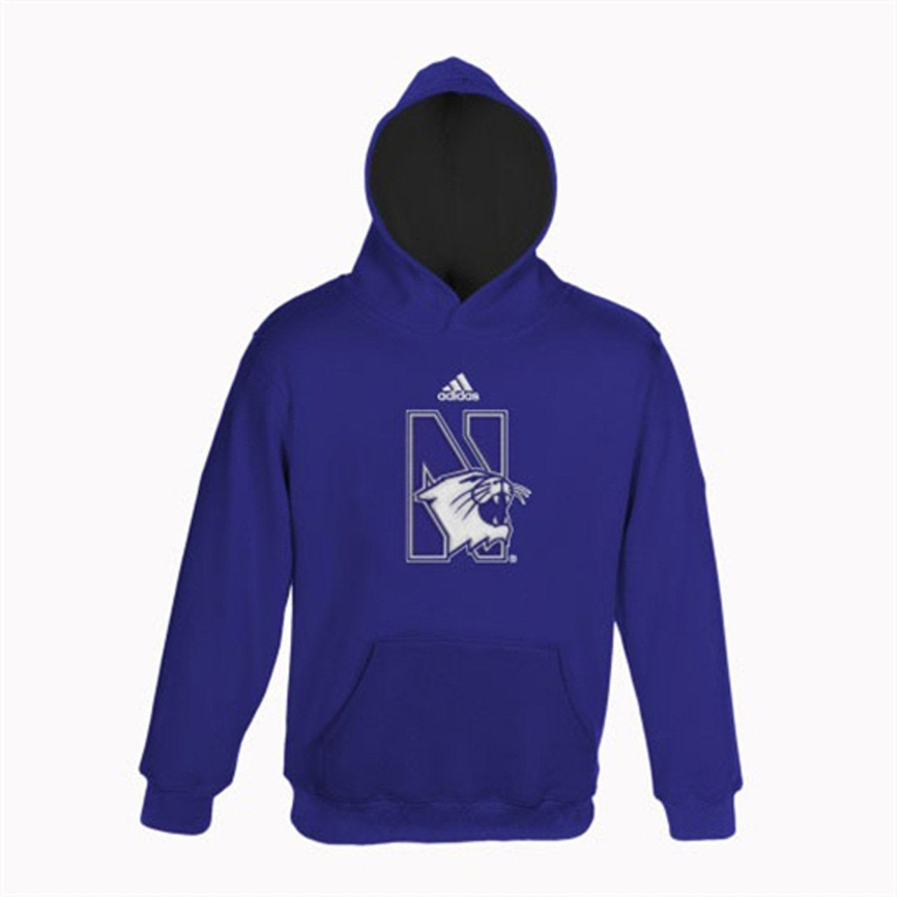 adidas Northwestern Wildcats Youth Pullover Hooded Sweatshirt - Purple