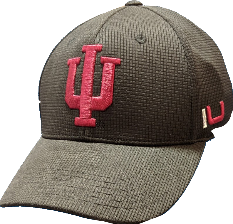 Mens Indiana Hoosiers Iron Side One Fit Flex Fit Hat By Top Of The World