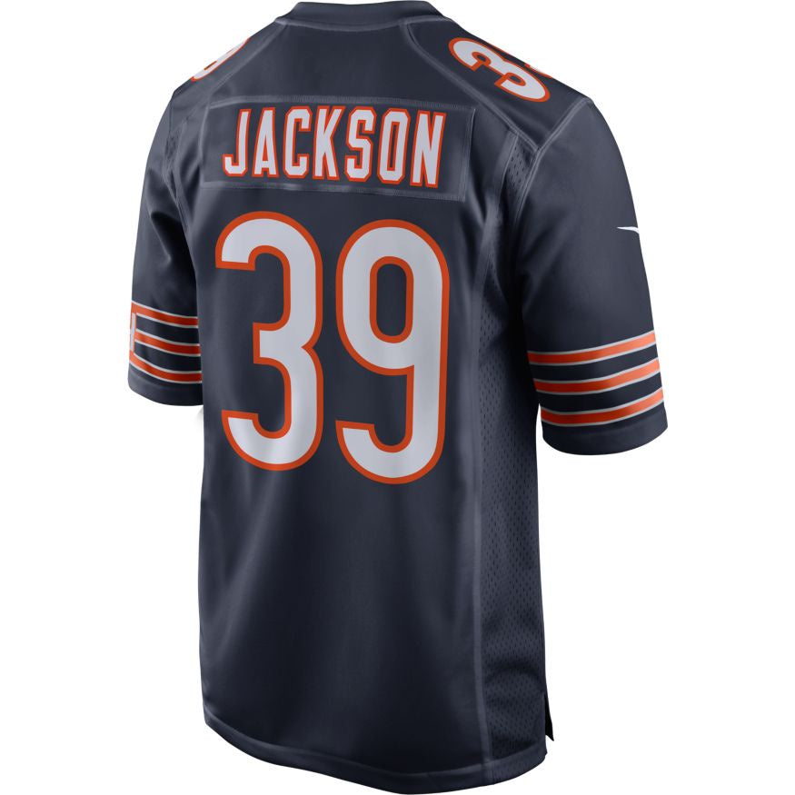 Chicago Bears Eddie Jackson Mens Nike Navy Replica Game Jersey