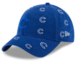Womens Chicago Cubs Logo Scatter Adjustable 9TWENTY New Era Hat - Pro Jersey Sports