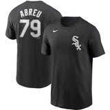 Men's Chicago White Sox Jose Abreu Nike Black Name & Number T-Shirt - Pro Jersey Sports