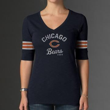 Womens Chicago Bears Fall Navy Midfield Scrum T-Shirt