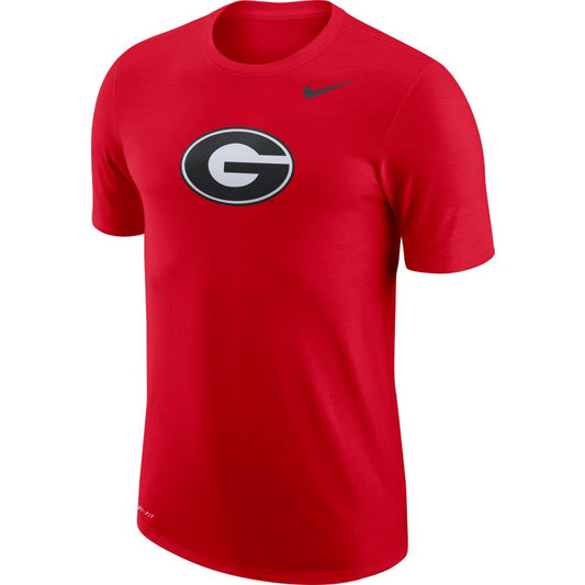 Men's Nike Georgia Bulldogs Red Logo Tee