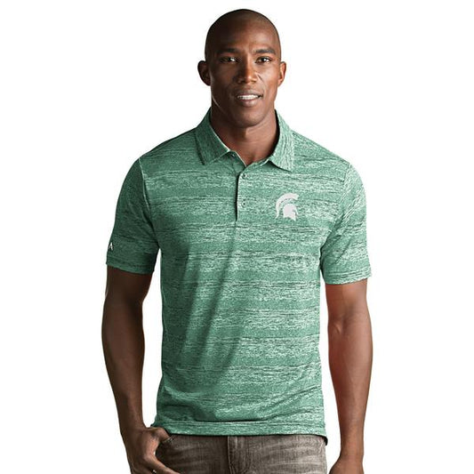 Men's NCAA Michigan State Spartans Formation Polo Shirt By Antigua