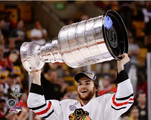 Michael Frolik Chicago Blackhawks 2013 Stanley Cup Champions Raising Of The Cup Photo (Size: 8X10)
