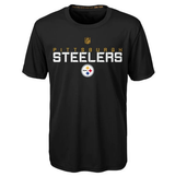 Youth Pittsburgh Steelers Black Magna Maximal DRI TEK T-SHIRT - Pro Jersey Sports