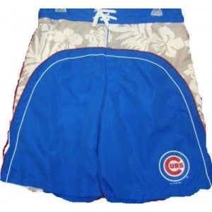 Youth Chicago Cubs Hawaiian Board Shorts