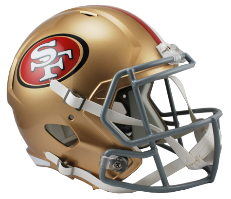 San Francisco 49ers Full Size Replica Speed Helmet