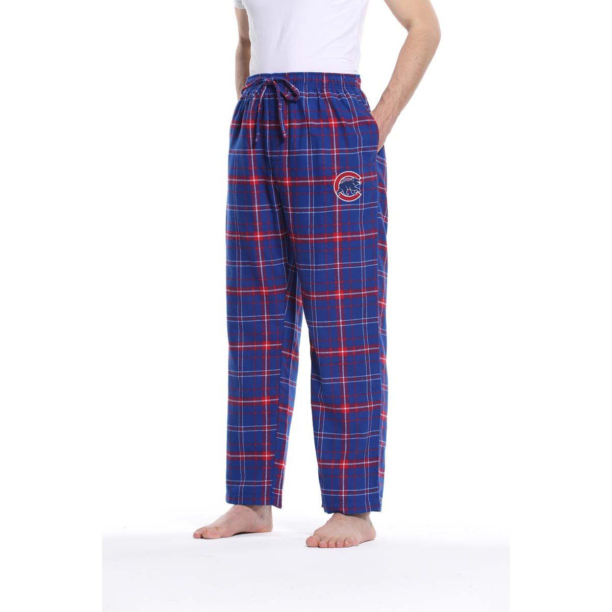 Men's Chicago Cubs Concepts Sport Royal/Red Captivate Plaid Sleep Pants