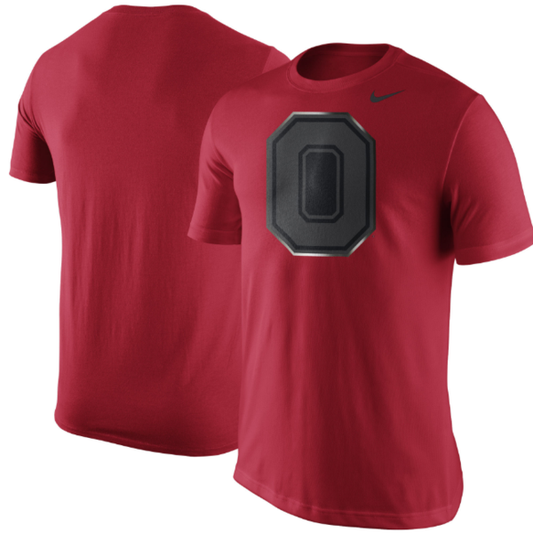 Nike Men's Ohio State Buckeyes Scarlet Champ Drive Reflective Logo T-Shirt