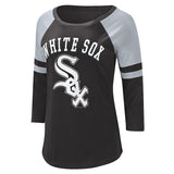 Women's Chicago White Sox G-3 Black Centered Primary Logo Long Sleeve Tee - Pro Jersey Sports