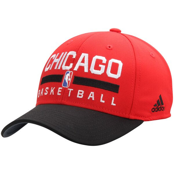 Men's Adidas Red/Black Chicago Bulls 2Tone Practice Structured Adjustable Hat
