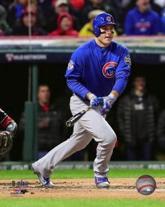 Anthony Rizzo Chicago Cubs 2016 World Series Action Shot