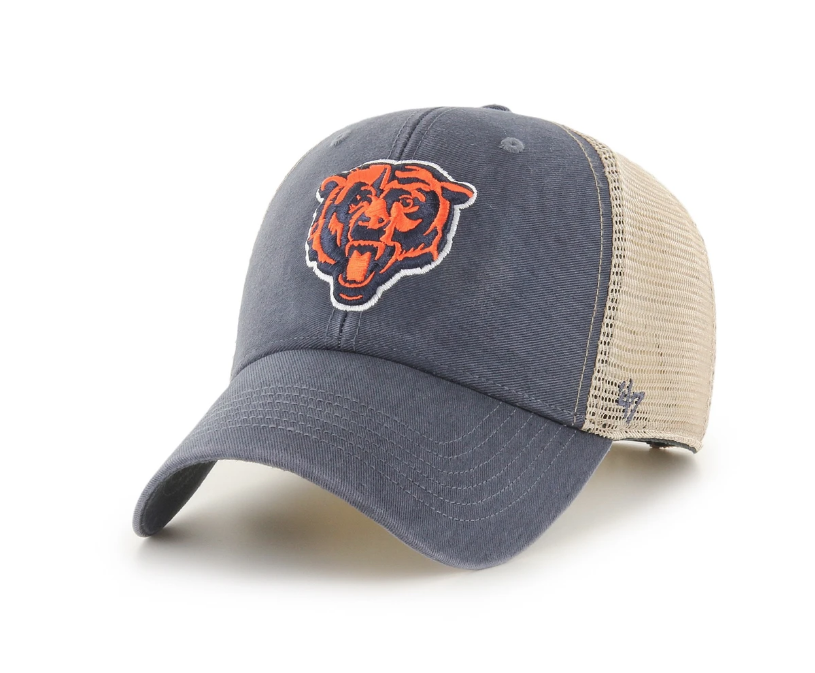 Chicago Bears Navy '47 Brand Mens MVP Flagship Wash Hat