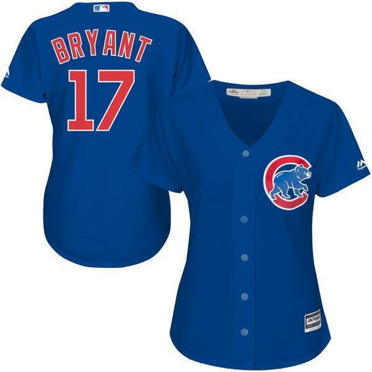Women's Chicago Cubs Kris Bryant Royal Alternate Cool Base Jersey