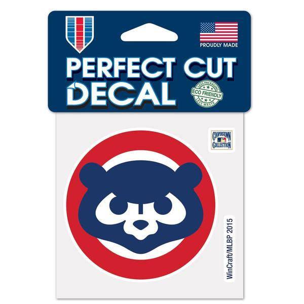 Chicago Cubs Cooperstown Collection Perfect Cut Color Decal 4" x 4"