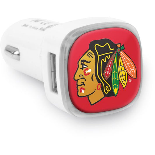 Mizco NHL Chicago Blackhawks USB Car Charger
