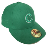 Mens Chicago Cubs Kelly Green St. Patrick's Day Low Crown Diamond Era 59FIFTY Fitted Hat By New Era - Pro Jersey Sports