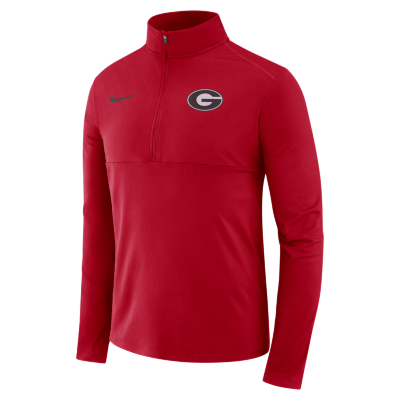 Nike Men's Georgia Bulldogs Red Core Half-Zip Shirt