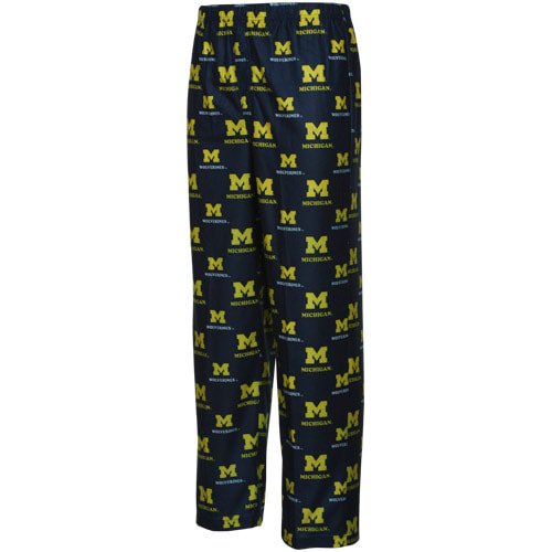 Youth Michigan Wolverines Navy All Over Print Pajama Pants