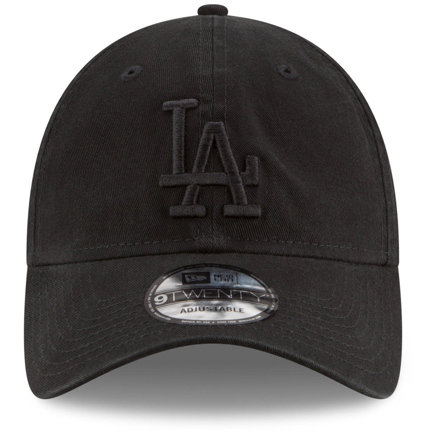 Men's New Era Black Los Angeles Dodgers Tonal Core Classic 9TWENTY Adjustable Hat - Pro Jersey Sports