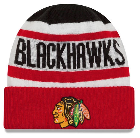 Chicago Blackhawks Child/Youth Biggest Fan Knit Hat By New Era