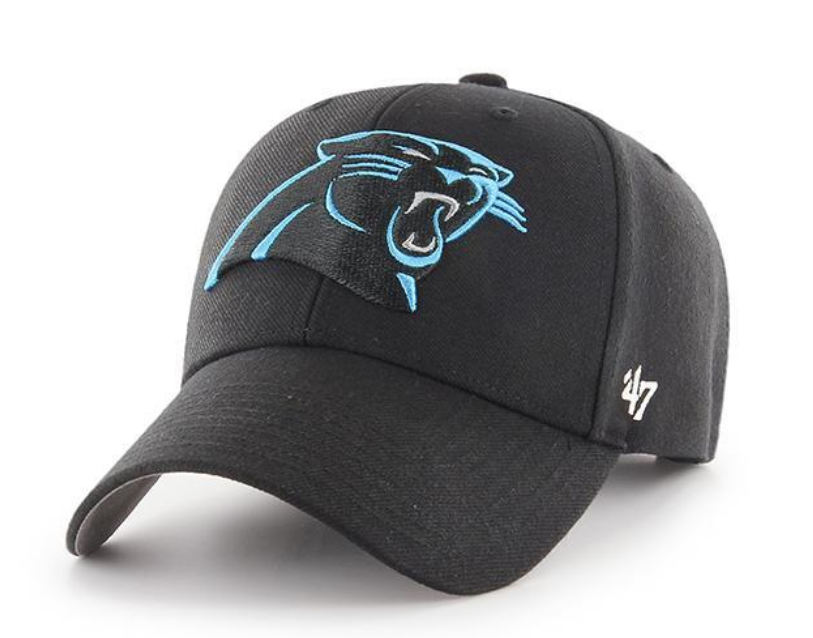 Carolina Panthers Adjustable MVP Hat Black by 47 Brand