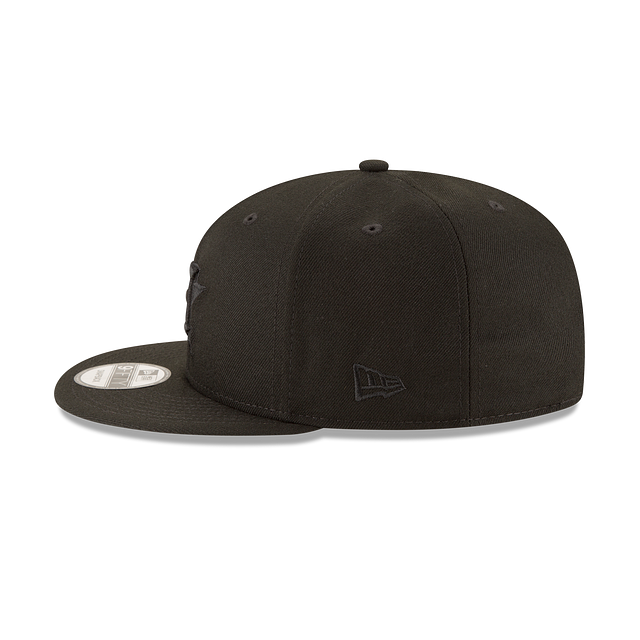 Men's Houston Astros New Era Black On Black Tonal 9FIFTY Snapback Hat