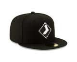 Chicago White Sox New Era Diamond Alternate Logo 59FIFTY Fitted Hat - Black - Pro Jersey Sports
