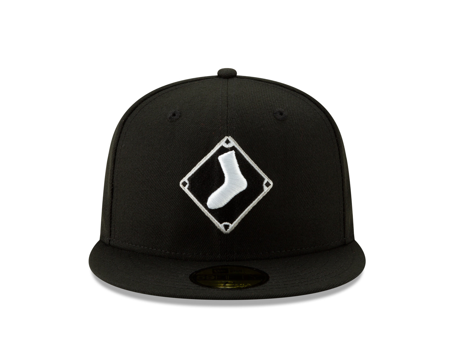 Chicago White Sox New Era Diamond Alternate Logo 59FIFTY Fitted Hat - Black